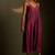 Magenta embroidered chanderi dress