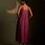 Magenta embroidered chanderi dress