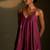 Magenta embroidered chanderi dress