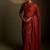 Crimson embroidered chanderi saree