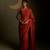Crimson embroidered chanderi saree
