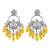 Indian wedding bollywood handcrafted kundan pearl chandbali dangle earrings for women (e3223zy)