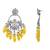 Indian wedding bollywood handcrafted kundan pearl chandbali dangle earrings for women (e3223zy)
