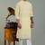 Mens stylish georgette sequins embroidery kurta pyjama