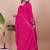 Pink color chinon silk embroidery work Suit set