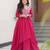 Pink bloom star georgette gown