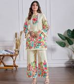 off white cotton co-ord set