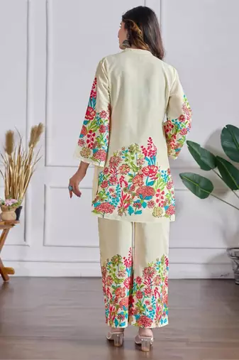 off white cotton co-ord set