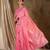Charming baby pink banarasi silk saree with weaving details