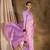 Regal lavender banarasi silk saree with weaving work