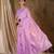 Regal lavender banarasi silk saree with weaving work