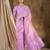 Regal lavender banarasi silk saree with weaving work