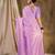 Regal lavender banarasi silk saree with weaving work