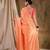 Soft peach banarasi silk saree with elegant weaving