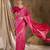 Radiant pink banarasi silk saree with weaving work