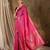 Radiant pink banarasi silk saree with weaving work