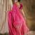 Radiant pink banarasi silk saree with weaving work