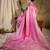 Feminine baby pink banarasi silk saree with weaving work