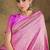 Feminine baby pink banarasi silk saree with weaving work
