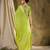 Serene pista green banarasi silk saree with weaving work