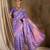 Majestic purple banarasi silk saree with weaving work