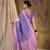 Majestic purple banarasi silk saree with weaving work