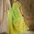 Elegant pista green banarasi silk saree with weaving work