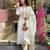 Off white elegance embroidered viscose chanderi kurta set