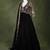 Midnight bloom embroidered georgette anarkali gown