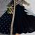 Midnight bloom embroidered georgette anarkali gown