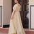Gold crush beads embroidered gown 