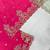 Magenta chinon silk embroidered suit set