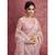 Pink net sequin embroidery saree     classic celebration shade