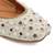 White pearl embroidered leather juttis