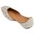 White pearl embroidered leather juttis