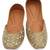 Gold embroidered leather juttis