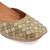 Gold embroidered leather juttis