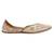 Cream floral embroidered leather juttis