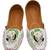 White floral embroidered leather juttis