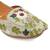 White floral embroidered leather juttis
