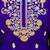 Purple and mustard embroidered chinon silk sharara set
