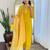 Women’s yellow embroidered kurta set – elegant ethnic wear