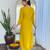 Women’s yellow embroidered kurta set – elegant ethnic wear