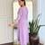 lavender printed kurta set