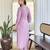 Lavender printed kurta set