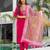 rayon slub embroidered straight kurta set with pant & dupatta     ethnic wear