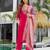 rayon slub embroidered straight kurta set with pant & dupatta     ethnic wear