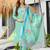 sky viscose embroidered straight kurta set with pant & organza jacquard printed dupatta     ethnic wear