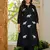 Black Embroidered Cotton Kurta Sets