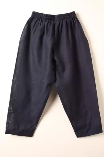 Blue linen pathani set for boys